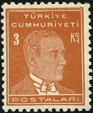 Turquia - Sem Data - Ataturk Postalari - 3Kurus