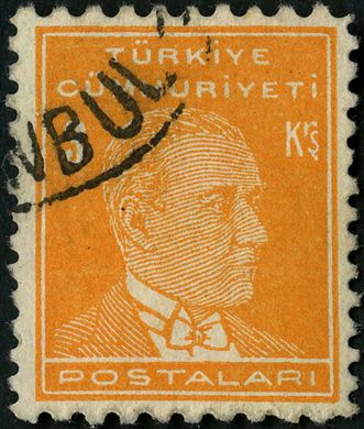 Turquia - Sem Data - Ataturk Postalari - 1Kurus