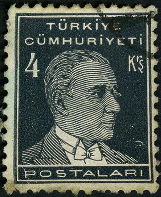 Turquia - Sem Data - Ataturk Postalari - 4Kurus