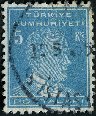 Turquia - Sem Data - Ataturk Postalari - 5Kurus
