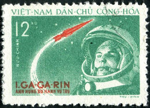 Vietname do Norte - 1961 - Yuri Gagarin - Heroi do Espaco - 12Xu