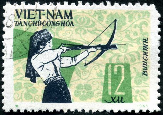 Vietname do Norte - 1965 - Desportos - Tiro com Besta - 12Xu