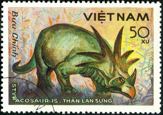 Vietname - 1979 - Dinossauros Styracosaurus - 50Xu