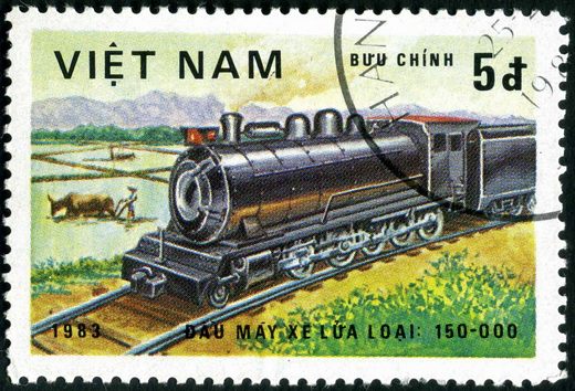 Vietname - 1983 - Locomotivas - Tipo 150-000 - 5D