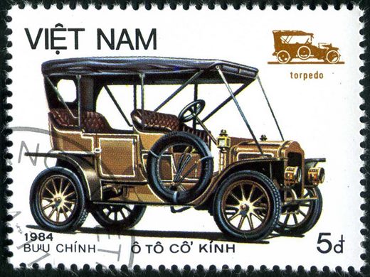 Vietname - 1984 - Automoveis Antigos - Double Phaeton - 2d