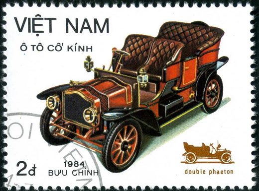 Vietname - 1984 - Automoveis Antigos - Landaulet - 3d