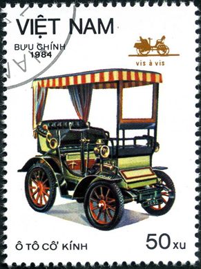Vietname - 1984 - Automoveis Antigos - Vis a Vis - 50xu