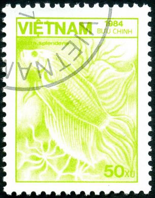 Vietname - 1984 - Fauna Betta splendens - 50Xu