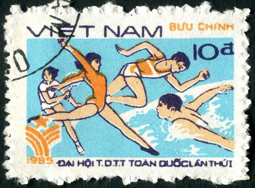Vietname - 1985 - I Congresso Nacional Desportivo - Atletismo - 10D