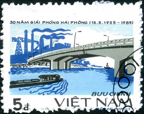 Vietname - 1985 - 30 Anos Libertacao de Hai Phong - 5D