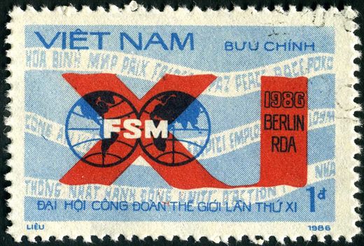 Vietname - 1986 - X Congresso FSM Berlim - 1D