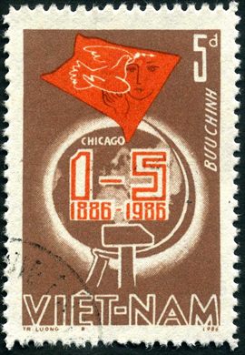 Vietname - 1986 - Centenario 1 Maio Chicago - 5D