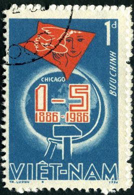 Vietname - 1986 - Centenario 1 Maio Chicago - 1D