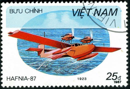 Vietname - 1987 - Hafnia 87 - Hidroaviao 1923 - 25D