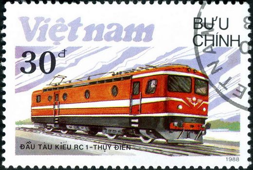 Vietname - 1988 - Locomotivas - RC1 Suecia - 30D