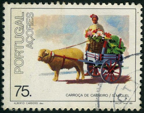 Acores - 1986 - Transportes Tipicos Carroca de Carneiro - 75Esc