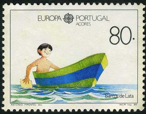 Acores - 1989 - Europa CEPT Barcos de Lata - 80Esc