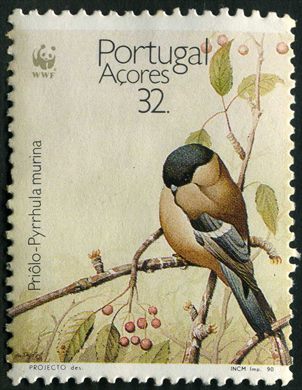 Acores - 1990 - WWF Priolo Pyrrhula murina - 32Esc