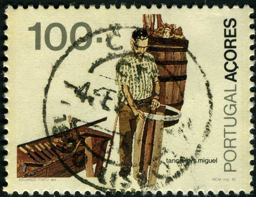 Acores - 1990 - Oficios Tradicionais Tanoeiro - 100Esc