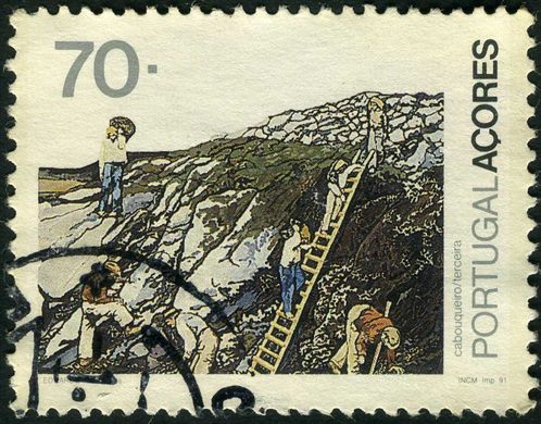 Acores - 1991 - Oficios Tradicionais Cabouqueiro - 70Esc