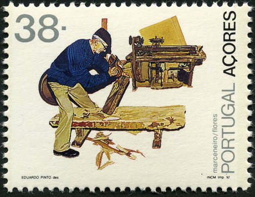Acores - 1992 - Oficios Tradicionais Marceneiro - 38Esc