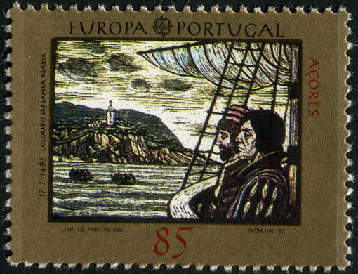 Acores - 1992 - Europa CEPT Colombo em Santa Maria - 85Esc