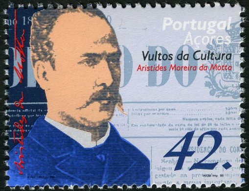 Acores - 1995 - Vultos da Cultura Aristides Moreira da Motta - 42Esc