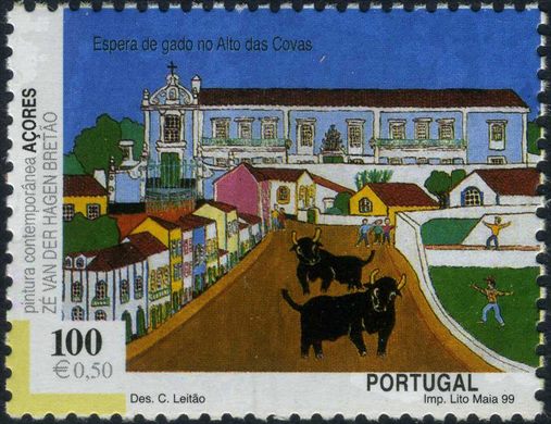 Acores - 1999 - Pintura Contemporanea Espera de Gado - 100Esc