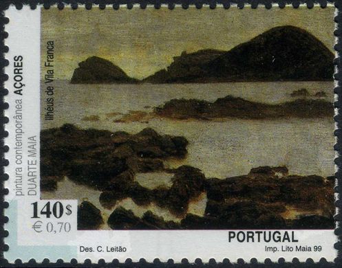 Acores - 1999 - Pintura Contemporanea Ilheus de Vila Franca - 140Esc