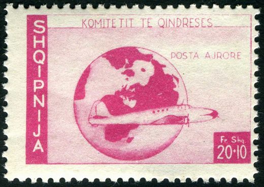 Albania (Comite da Resistencia) - 1946 - Posta Ajrore - 20plus10Fr