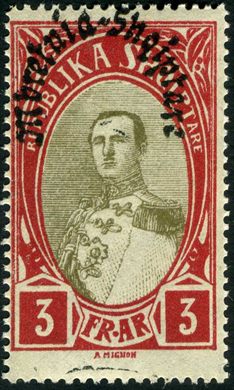 Albania - 1928 - Sobrecarga Mbretnia Shqiptare - 3Fr