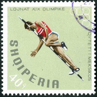Albania - 1968 - Olimpiadas Mexico 68 - Salto a Vara - 40Q