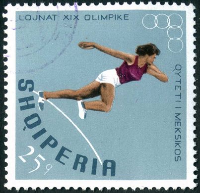Albania - 1968 - Olimpiadas Mexico 68 - Salto em Comprimento - 25Q