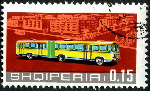 Albania - 1972 - Transportes - Autocarro - 0.15L