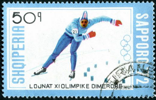 Albania - 1972 - Olimpiadas Sapporo 72 - Patinagem de Velocidade - 50Q