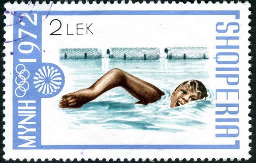 Albania - 1972 - Olimpiadas Munique 72 - Natacao - 2L