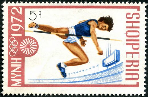 Albania - 1972 - Olimpiadas Munique 72 - Salto em Comprimento - 5Q