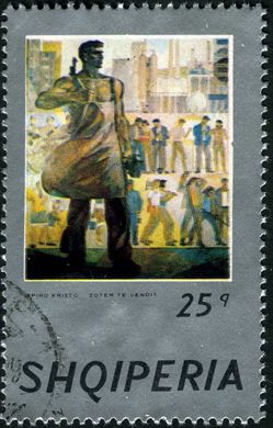 Albania - 1974 - Pinturas Albanesas - Spiro Kristo Zoter te Vendit - 25Q