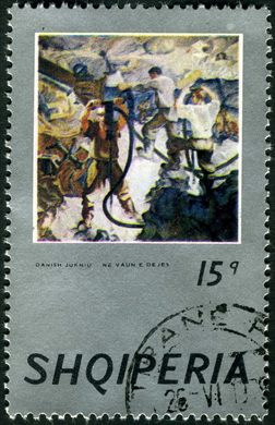 Albania - 1974 - Pinturas Albanesas - Danish Jukniu Ne Vaun e Dejes - 15Q