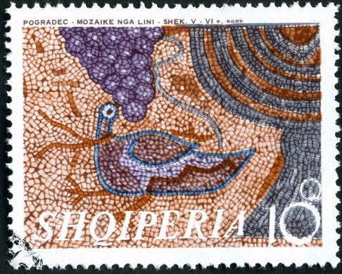 Albania - 1974 - Mosaicos Antigos - Pogradec - 10Q