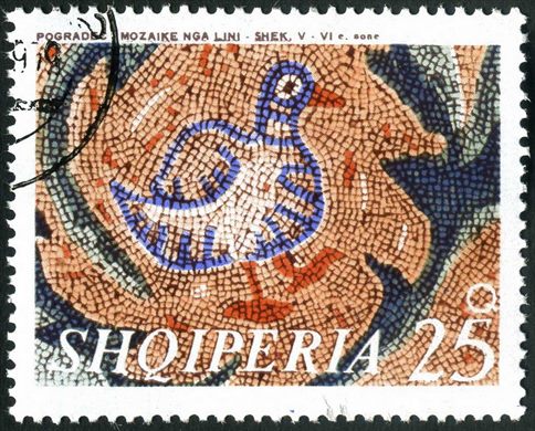 Albania - 1974 - Mosaicos Antigos - Pogradec - 25Q