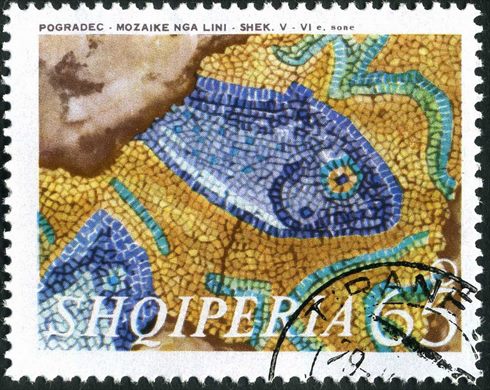 Albania - 1974 - Mosaicos Antigos - Pogradec - 65Q