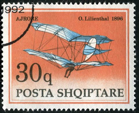 Albania - 1992 - Historia da Aviacao - Lilienthal - 30Q
