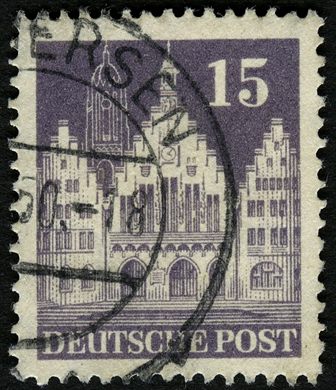Alemanha (Bizona) - 1948 - Bauten - Frankfurter Roemer - 15Pf