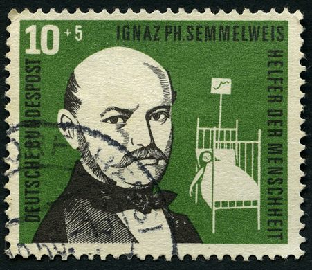 Alemanha Ocidental - 1956 - Helfer der Menschheit - Semmelweis - 10 Plus 5Pf