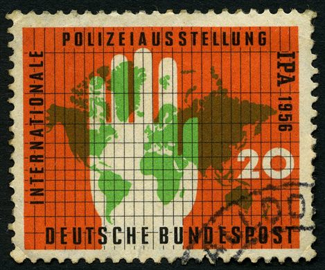 Alemanha Ocidental - 1956 - Exposicao Internacional Policia - 20Pf