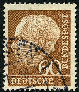 Alemanha Ocidental - 1956 - Theodor Heuss - 60Pf