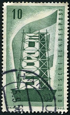 Alemanha Ocidental - 1956 - Europa CEPT - 10Pf