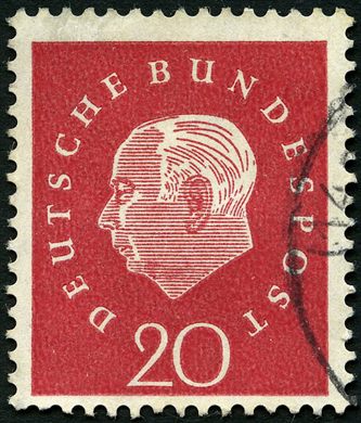 Alemanha Ocidental - 1959 - Presidente Heuss Medalhao - 20Pf