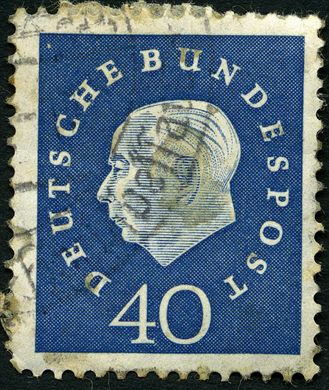 Alemanha Ocidental - 1959 - Presidente Heuss Medalhao - 40Pf